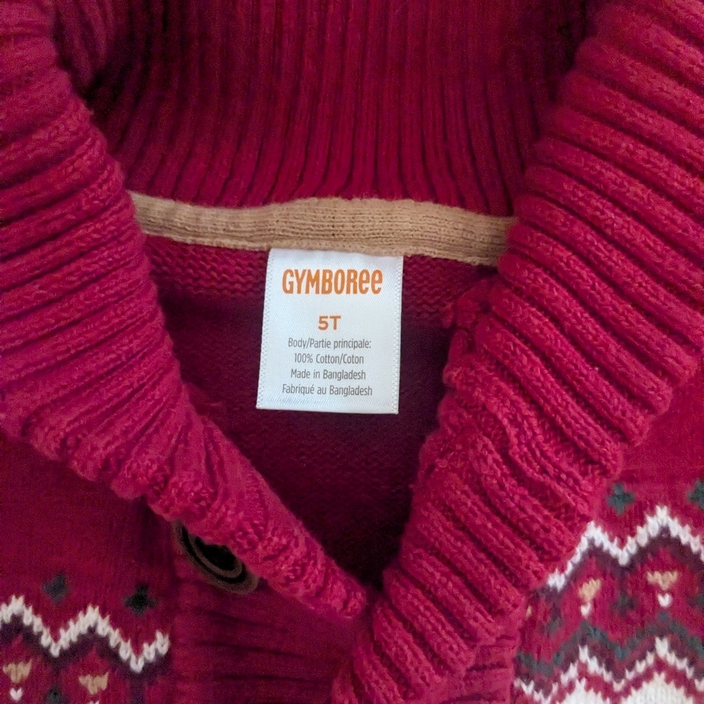 Gymboree Gingerbread Collared Sweater, Size 5 - Picture 3 of 3